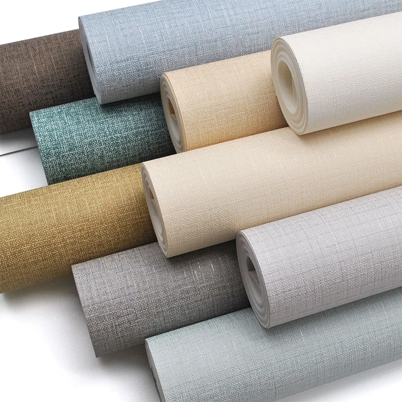 Wallpaper linen texture solid color wallpaper living room bedroom wall stickers home decoration wallpapern wall sticker roll 10M
Wallpaper linen texture solid color wallpaper living room bedroom wall stickers home decoration wallpapern wall sticker roll 10M