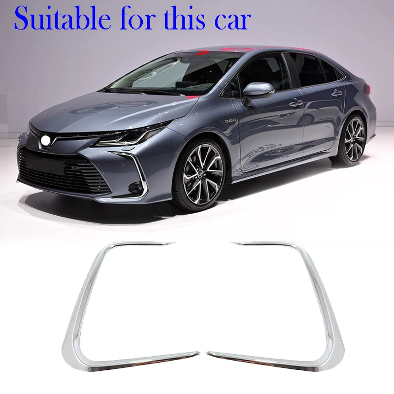 Front Fog Lights Fog Light Lamp Ring Frame Cover Trim Fit for Toyota Corolla E210 Prestige Altis 2019 2020 Bright Silver
Front Fog Lights Fog Light Lamp Ring Frame Cover Trim Fit for Toyota Corolla E210 Prestige Altis 2019 2020 Bright Silver