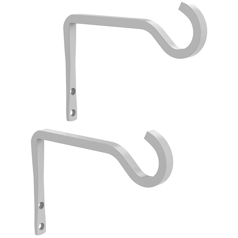 6 Inch Metal Wall-Mounted Plant Bracket Cage Wall-Mounted Hook for Outdoor Hanging Plants, Bird Feeder, 2 Pieces (White)
6 Inch Metal Wall-Mounted Plant Bracket Cage Wall-Mounted Hook for Outdoor Hanging Plants, Bird Feeder, 2 Pieces (White)