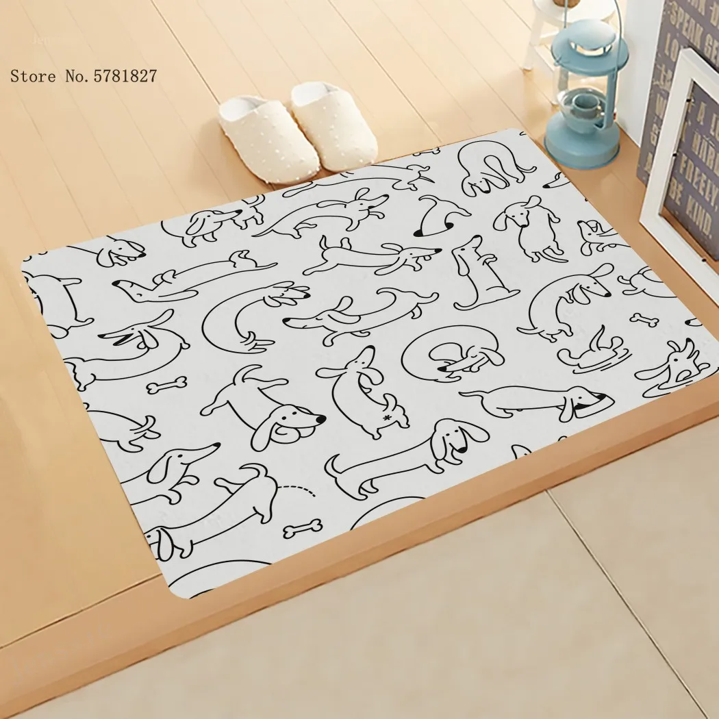 Pet Dog Small Doormat Dachshund Sausage Dog Doormat Lovely Animal Cartoon Floor Rug For Living Room Carpet For Bedroom Mat
Pet Dog Small Doormat Dachshund Sausage Dog Doormat Lovely Animal Cartoon Floor Rug For Living Room Carpet For Bedroom Mat