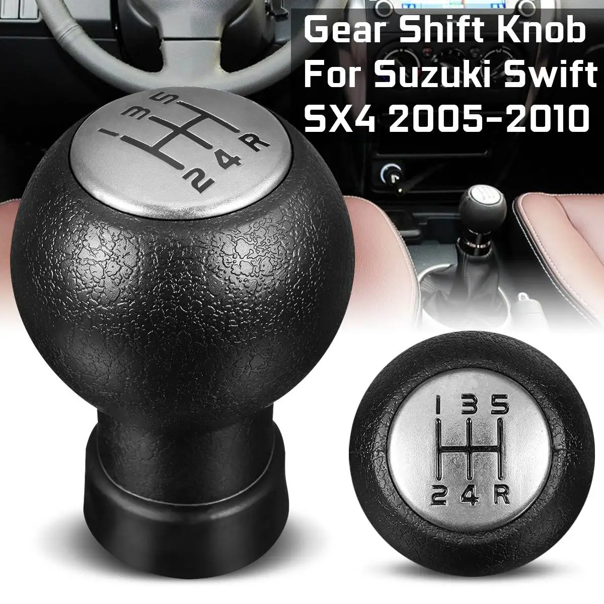 5 Speed Gear Shift Knob Head Stick Shifter Plastic For Suzuki Swift 2005-2010 SX4 2007-2013 ALTO 2010-2015 Car Gear Accessories
5 Speed Gear Shift Knob Head Stick Shifter Plastic For Suzuki Swift 2005-2010 SX4 2007-2013 ALTO 2010-2015 Car Gear Accessories