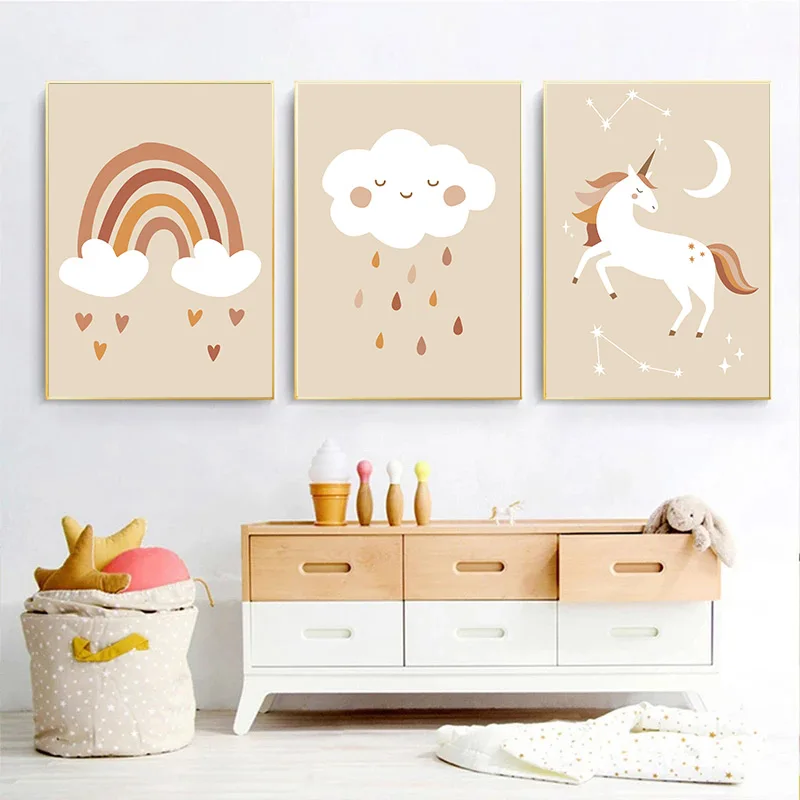 Abstract Rainbow Unicorn Wall Art Poster Moon Star Cloud Art Print Heart Water Drop Canvas Painting Picture Baby Kids Room Decor
Abstract Rainbow Unicorn Wall Art Poster Moon Star Cloud Art Print Heart Water Drop Canvas Painting Picture Baby Kids Room Decor