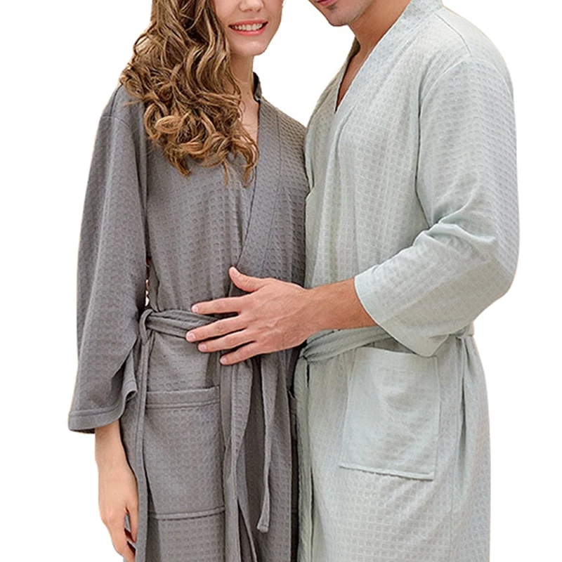Unisex Simple Square Plaid Nightgown, Fashionable Three Quarter Sleeve Belt Type Couple Nightdress Leisure Wear
Unisex Simple Square Plaid Nightgown, Fashionable Three Quarter Sleeve Belt Type Couple Nightdress Leisure Wear