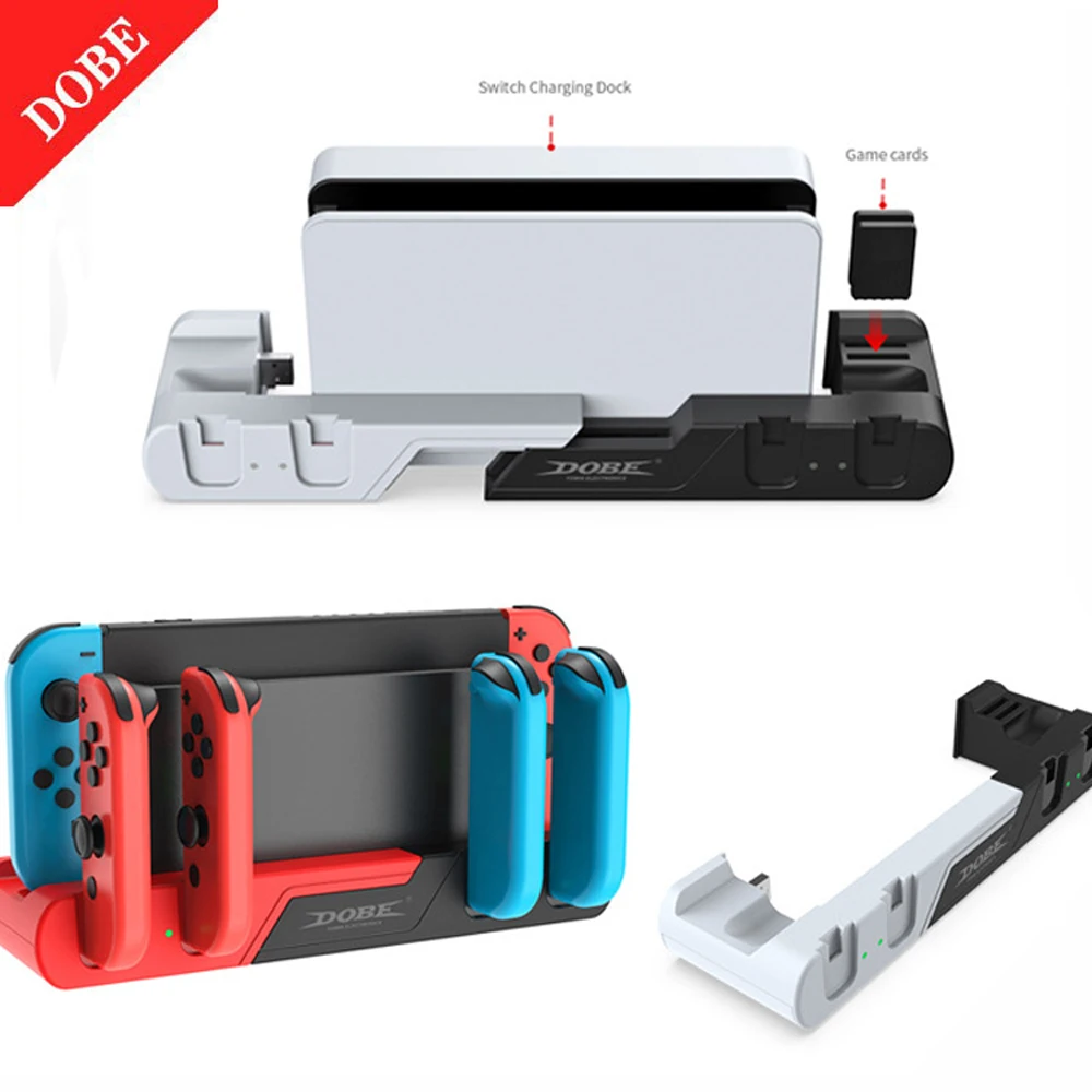 Controller Charging Dock Station for Nintendo Switch Console & 4 Joycons Charger Display Stand Led with 2 Game Cartridges Slots
Controller Charging Dock Station for Nintendo Switch Console & 4 Joycons Charger Display Stand Led with 2 Game Cartridges Slots