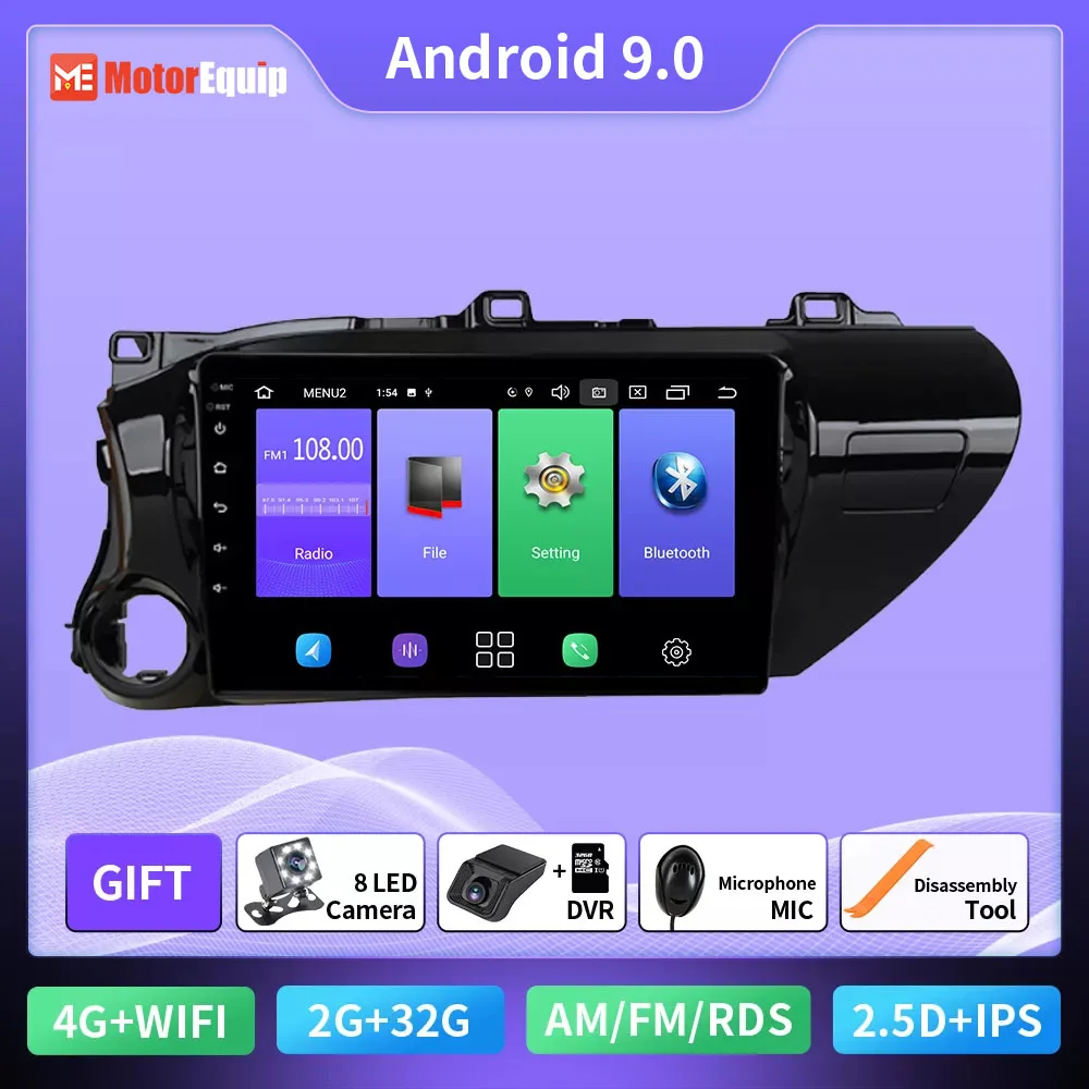 Autoradio For Toyota Hilux LHD RHD 2016-2018 Car Radio Display Multimedia Player Navigation GPS Audio Android 9.0 Navigation
Autoradio For Toyota Hilux LHD RHD 2016-2018 Car Radio Display Multimedia Player Navigation GPS Audio Android 9.0 Navigation