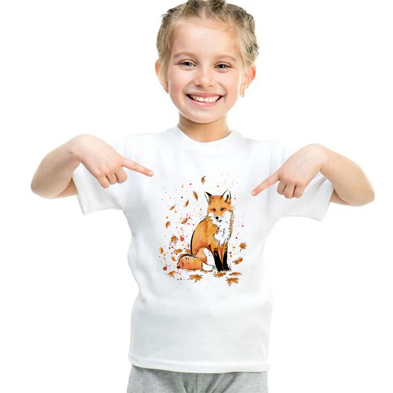Boys and Girls Fox In The Snow Cartoon Fox Print T Shirt Kids Funny Clothes Animal Cute Summer White T-shirt BAL102
Boys and Girls Fox In The Snow Cartoon Fox Print T Shirt Kids Funny Clothes Animal Cute Summer White T-shirt BAL102