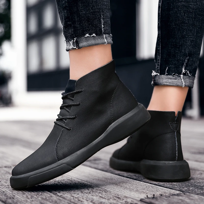 Casual Male Shoe Casual Man Shoes Black Men Zapatos Hombre Cuero Mens Sneakers Hot Sale Boots Leather Leisure Men's
Casual Male Shoe Casual Man Shoes Black Men Zapatos Hombre Cuero Mens Sneakers Hot Sale Boots Leather Leisure Men's