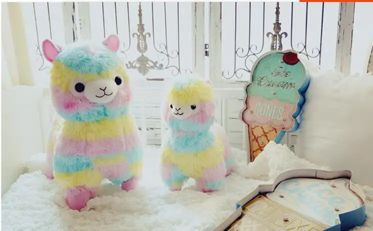 Cute Rainbow Alpaca sheep Doll Plush Toys stuffed Animals Pillow Cushion Christmas Gift for Kids
Cute Rainbow Alpaca sheep Doll Plush Toys stuffed Animals Pillow Cushion Christmas Gift for Kids