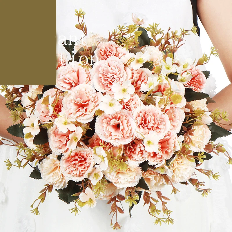 Pink silk carnation artificial flower bride's wedding flower handkerchief flower blooming peony fake flower white home decoratio
Pink silk carnation artificial flower bride's wedding flower handkerchief flower blooming peony fake flower white home decoratio