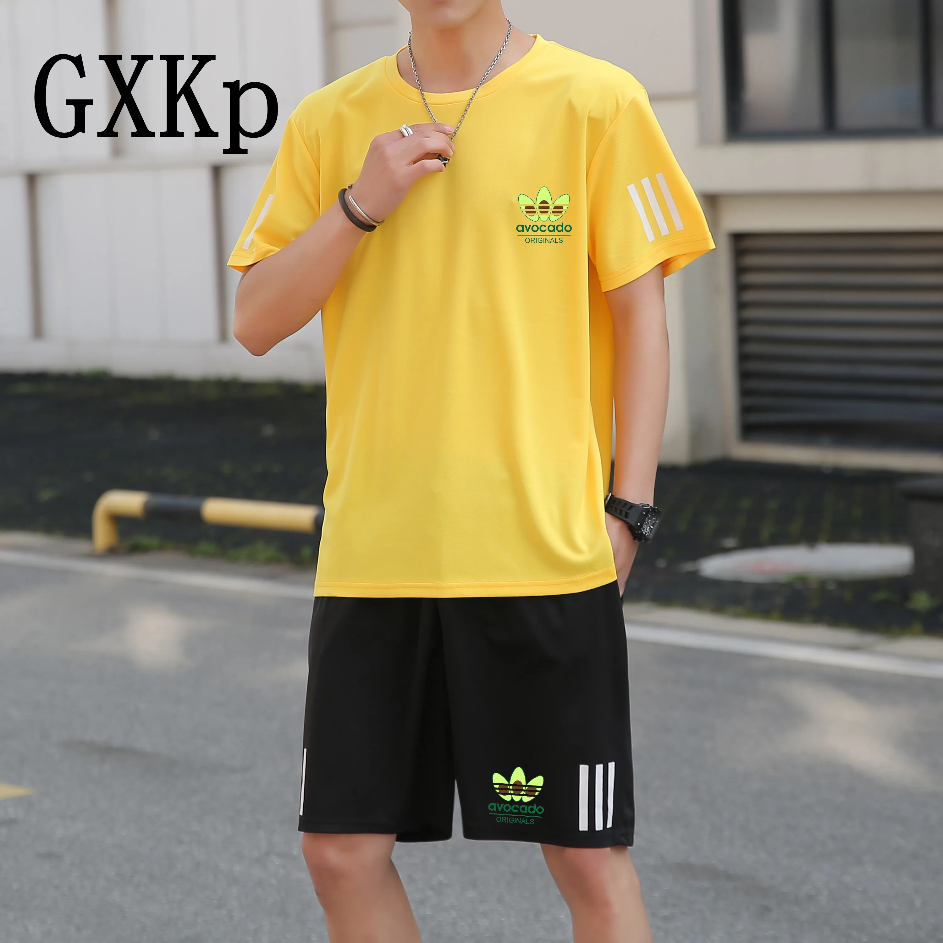 Vogue Avocado Sportswear Tennis clothing Running clothing Elastic breathable Quick-drying Comfortable men/women t shirt Suits
Vogue Avocado Sportswear Tennis clothing Running clothing Elastic breathable Quick-drying Comfortable men/women t shirt Suits
