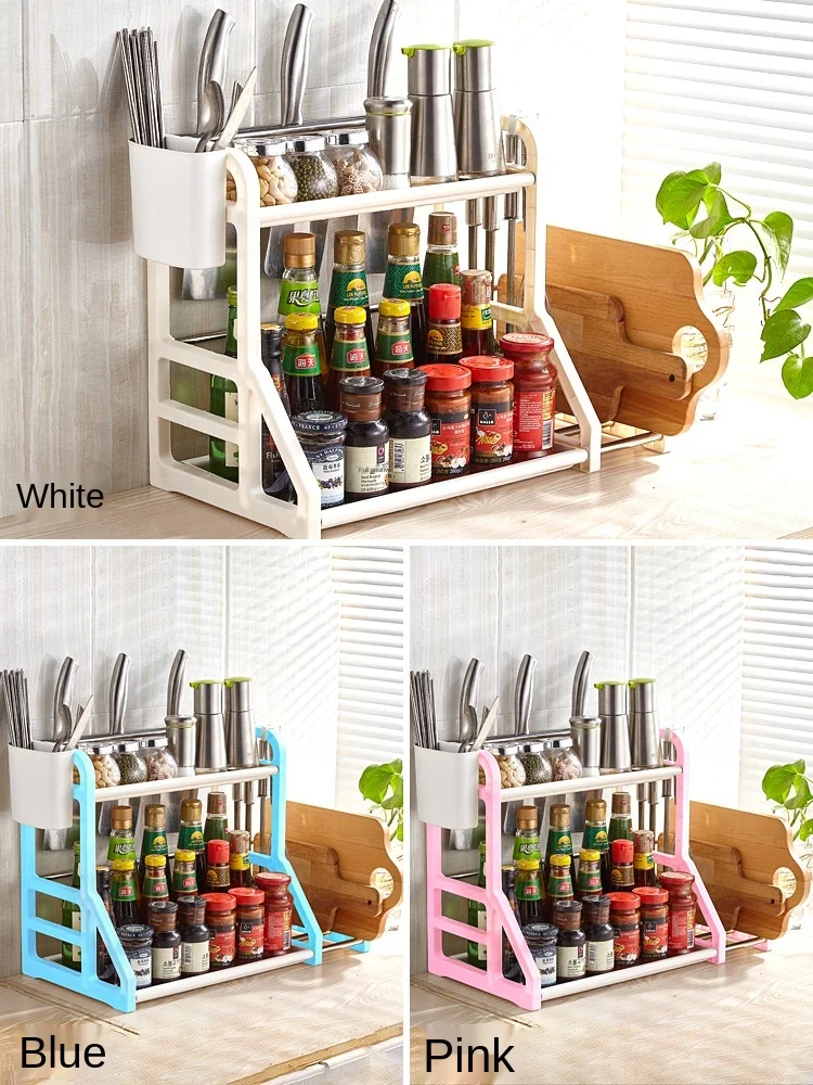 Kitchen shelf, table top, seasoning rack, storage rack, knife rack, artifact, chopsticks, knife supplies
Kitchen shelf, table top, seasoning rack, storage rack, knife rack, artifact, chopsticks, knife supplies