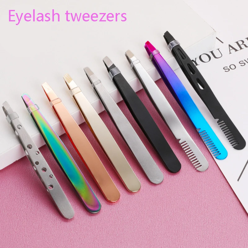 

1 Pcs Eyelashes Tweezers Stainless Steel Superhard Tweezers High Precision Anti-static Tweezers For Eyelash Extensions Wholesale