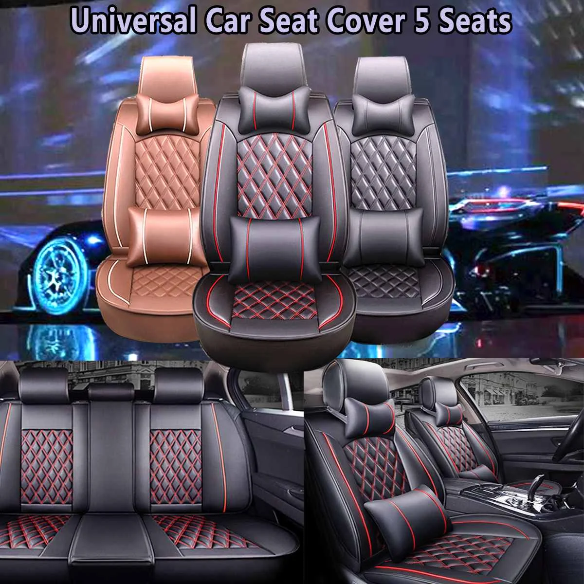 Универсальный чехол на автомобильное сиденье, тканевая накидка на 5 сидений, с 2 Подголовниками и 2 подушками для поясницы, для зимы 
Универсальный чехол на автомобильное сиденье, тканевая накидка на 5 сидений, с 2 Подголовниками и 2 подушками для поясницы, для зимы