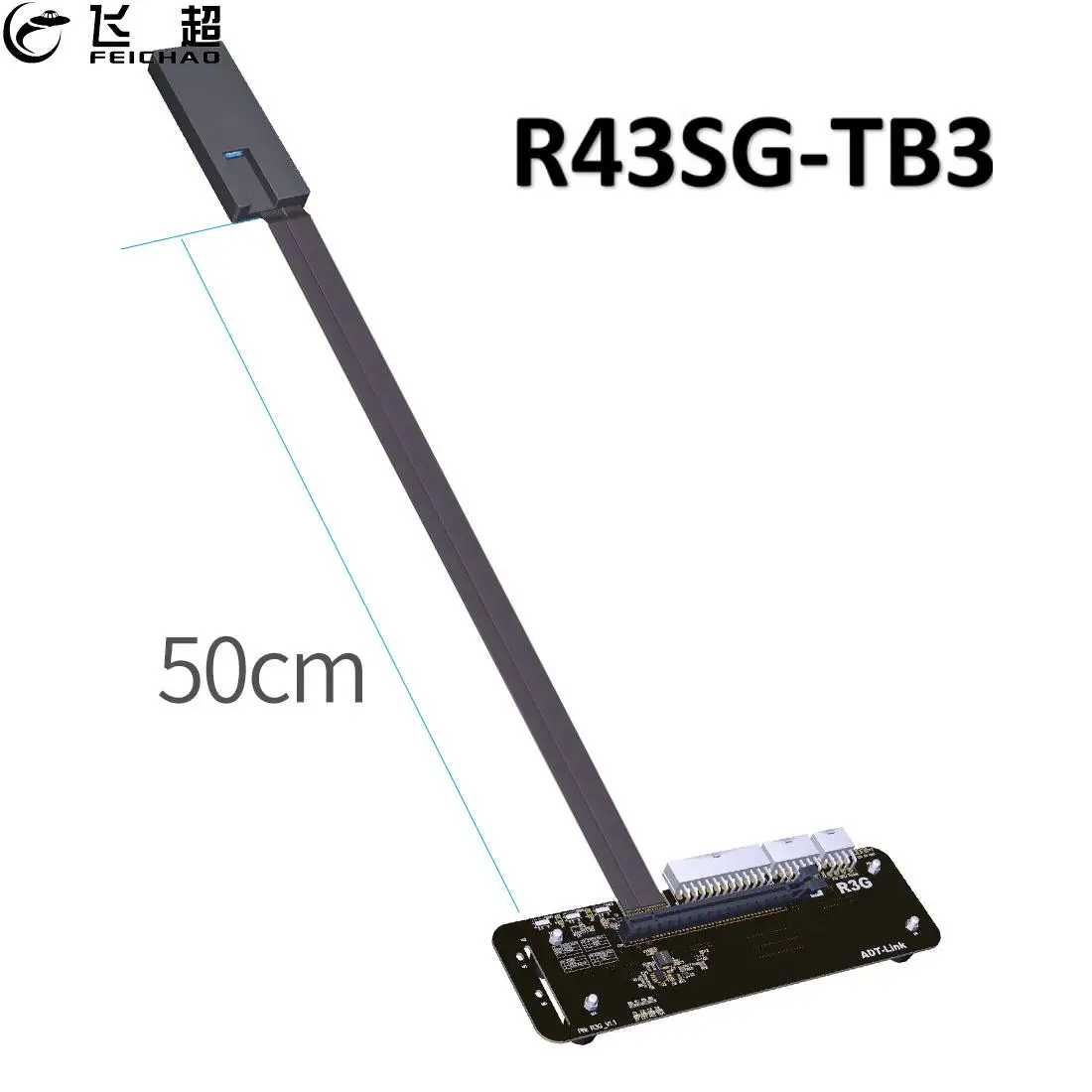 

R3G M.2 Key M for NVMe External Graphics Card Stand Bracket PCIe 3.0 X4 X16 Riser Cable 32Gbs For ITX STX NUC VEGA64 GTX1080ti