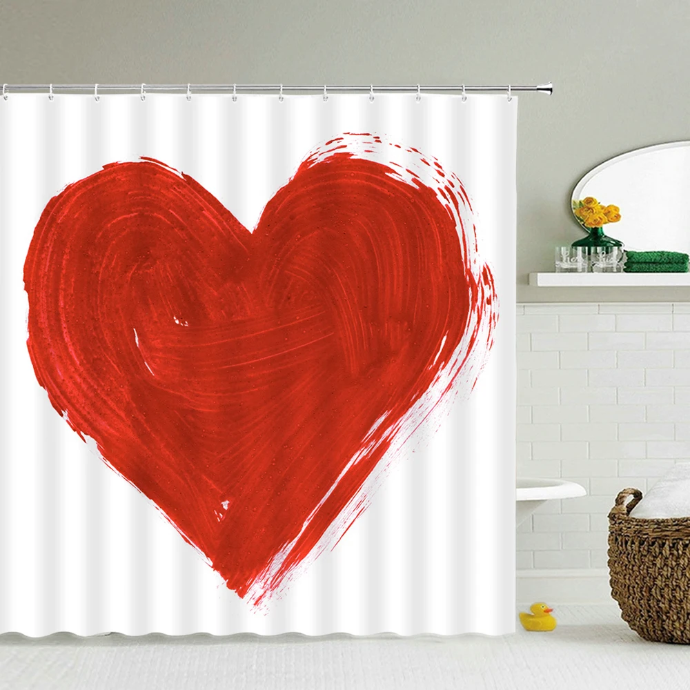 Red Love Valentine's Day Printed Bathroom Shower Curtain Large 230x180 Waterproof Cloth Pink lovey Romantic Bath Curtains Decor
Red Love Valentine's Day Printed Bathroom Shower Curtain Large 230x180 Waterproof Cloth Pink lovey Romantic Bath Curtains Decor