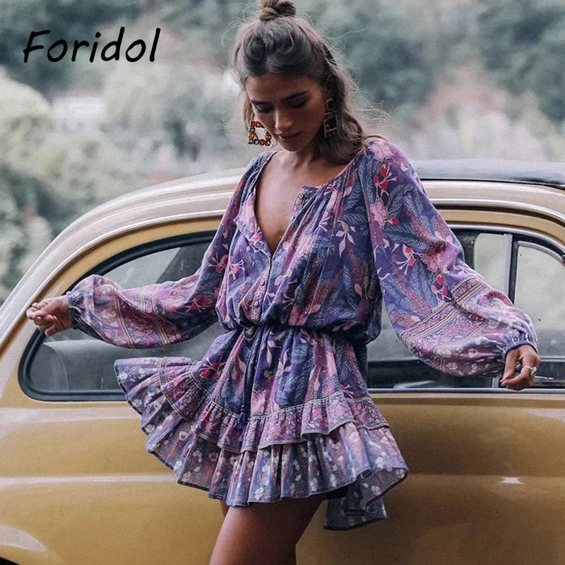 Женское богемное платье Foridol, хлопковое короткое платье с длинным рукавом, с цветочным принтом, весна-осень, фиолетового цвета, повседневное...
Женское богемное платье Foridol, хлопковое короткое платье с длинным рукавом, с цветочным принтом, весна-осень, фиолетового цвета, повседневное...