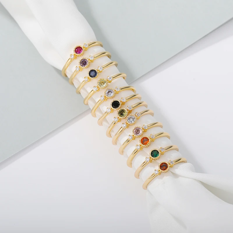 Birthstone Rings For Women Colorful Stone 12 Months AAA Zircon Delicate Ring Birthday Gift Anniversary Jewelry On-Sale
Birthstone Rings For Women Colorful Stone 12 Months AAA Zircon Delicate Ring Birthday Gift Anniversary Jewelry On-Sale
