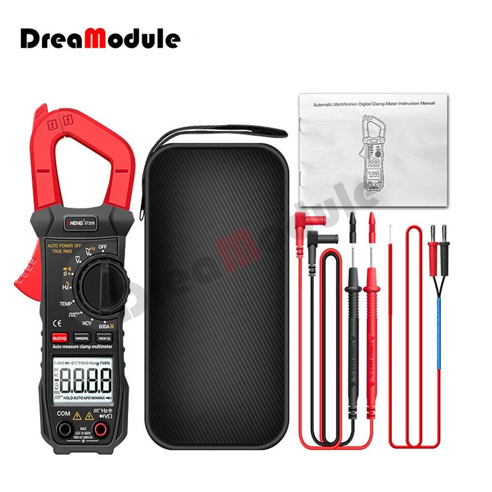 ST209 6000 Counts True RMS Digital Professional Multimeter Clamp DC/AC Current Clamp Tester Meters Voltmeter Auto Range
ST209 6000 Counts True RMS Digital Professional Multimeter Clamp DC/AC Current Clamp Tester Meters Voltmeter Auto Range