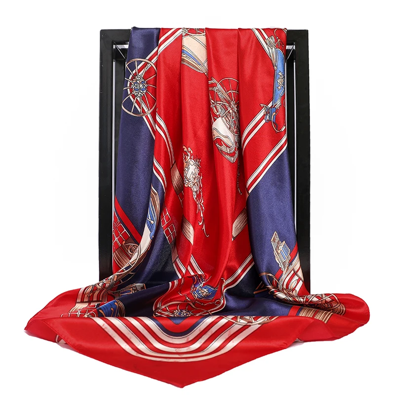 Square Scarves and Shawls Silk Satin Hijab Scarf For Women Fashion Print Kerchief 90X90CM Bandana Head Neck Scarfs For Ladies
Square Scarves and Shawls Silk Satin Hijab Scarf For Women Fashion Print Kerchief 90X90CM Bandana Head Neck Scarfs For Ladies