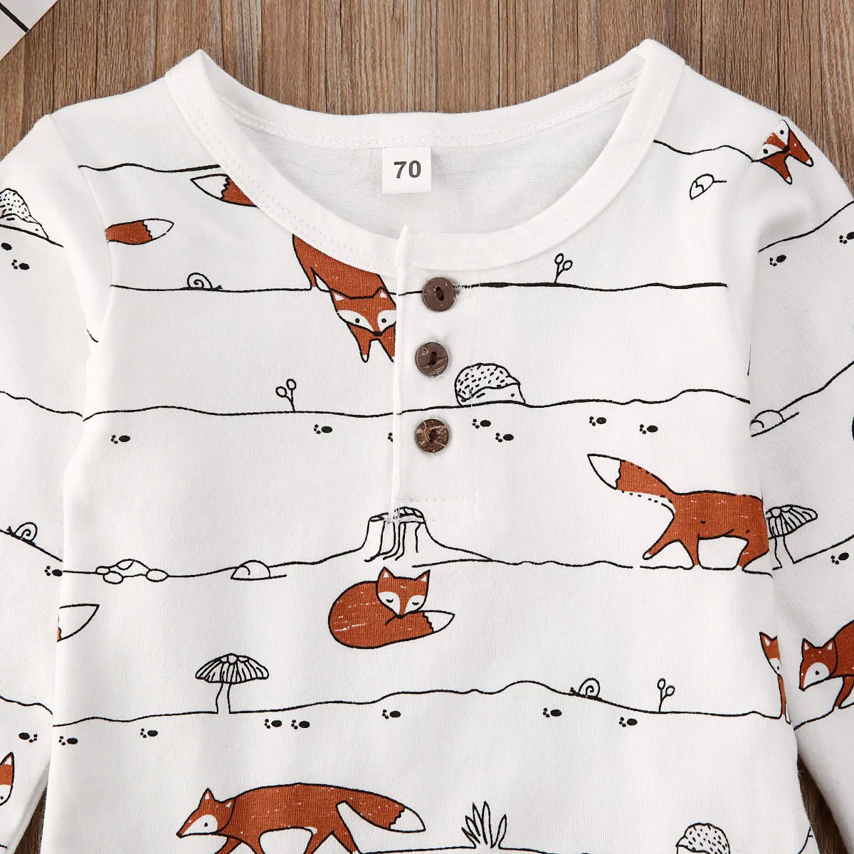 Spring Newborn Baby Boy Girl Clothes Long Sleeve Fox print Tops Bodysuit Long Pants Trousers Autumn Outfit Set 0-18M
Spring Newborn Baby Boy Girl Clothes Long Sleeve Fox print Tops Bodysuit Long Pants Trousers Autumn Outfit Set 0-18M