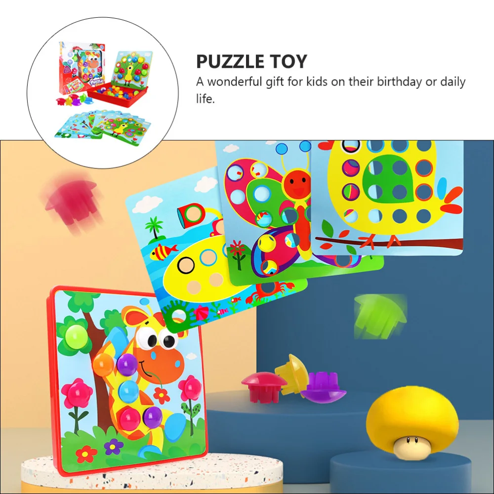 1 Set Mushroom Nail Puzzle Educational Toy Kids Nail Jigsaw Mushroom Nail
1 Set Mushroom Nail Puzzle Educational Toy Kids Nail Jigsaw Mushroom Nail