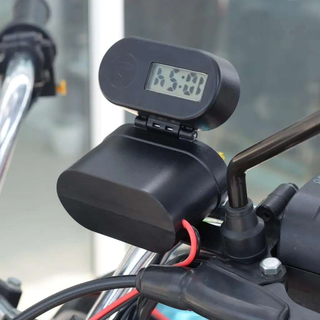 Waterproof Motorcycle Cigarette Lighter Multi Function Clock 4 in1 Motorbike USB Charger Universal Fits For Mobile Phone GPS
Waterproof Motorcycle Cigarette Lighter Multi Function Clock 4 in1 Motorbike USB Charger Universal Fits For Mobile Phone GPS