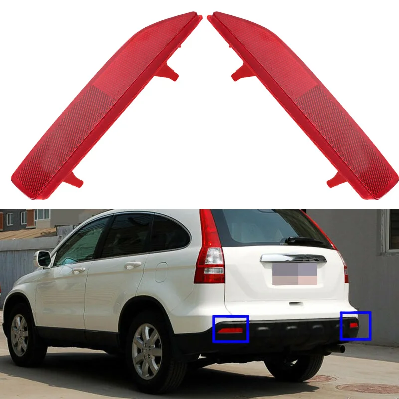 2pcs Car Rear Bumper Reflector Lamps Automobiles Rear Bumper Light Covers For Honda CRV CR-V 2007 2008 2009 Auto Accessories
2pcs Car Rear Bumper Reflector Lamps Automobiles Rear Bumper Light Covers For Honda CRV CR-V 2007 2008 2009 Auto Accessories