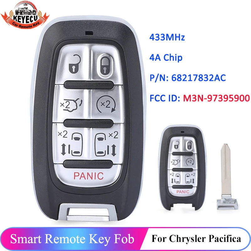 KEYECU 6+1 7 Button for Chrysler Pacifica 2017 2018 2019 2020 for Voyager 2020 Remote Key Fob M3N-97395900 68217832AC 4A Chip
KEYECU 6+1 7 Button for Chrysler Pacifica 2017 2018 2019 2020 for Voyager 2020 Remote Key Fob M3N-97395900 68217832AC 4A Chip