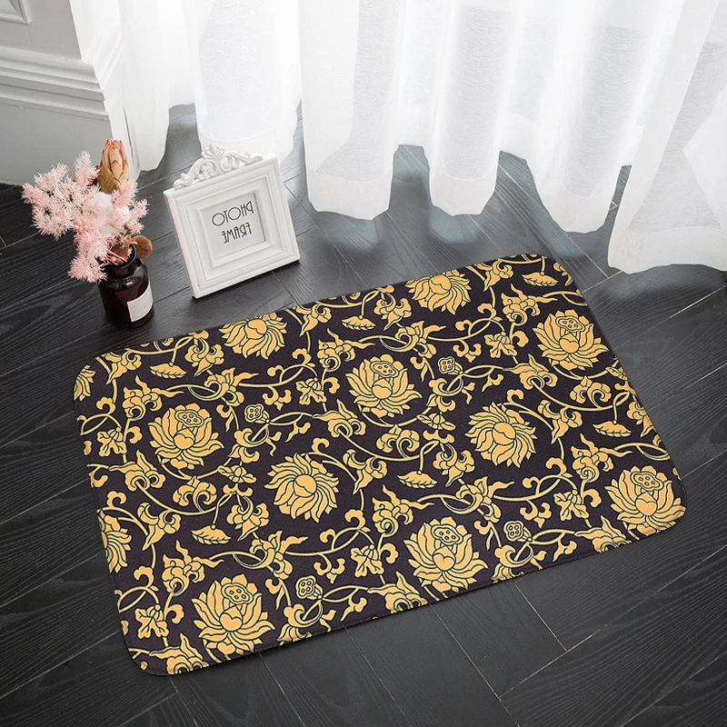 Flower Pattern Design Bedroom Door Mat Living Room Home Floor Mat Hallway Balcony Vintage Bohemian Carpets Anti-slip Area Rugs
Flower Pattern Design Bedroom Door Mat Living Room Home Floor Mat Hallway Balcony Vintage Bohemian Carpets Anti-slip Area Rugs