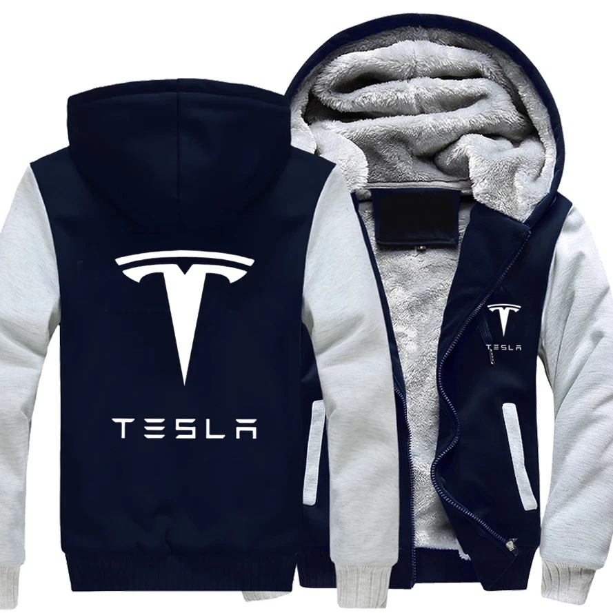 New Winter Men's Tesla Jacket Casual Fashion Long Sleeve Zipper Hooded Plush Warm Sport Coat European Size S-5XL
New Winter Men's Tesla Jacket Casual Fashion Long Sleeve Zipper Hooded Plush Warm Sport Coat European Size S-5XL
