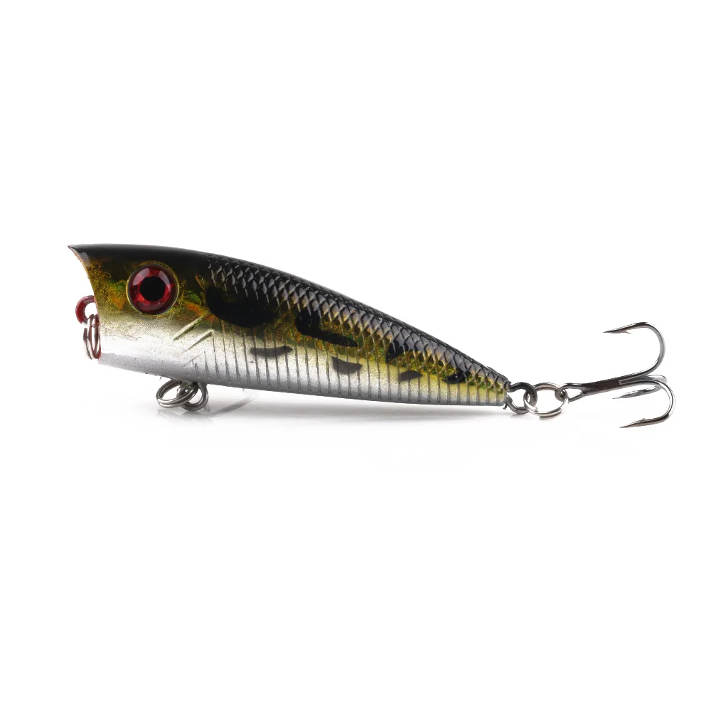 5pcs Popper Lure 5 colors available 5.5cm 6.3g fishing lure with 6# hooks fishing tackle Artificial bait Top Water Hard Bait
5pcs Popper Lure 5 colors available 5.5cm 6.3g fishing lure with 6# hooks fishing tackle Artificial bait Top Water Hard Bait