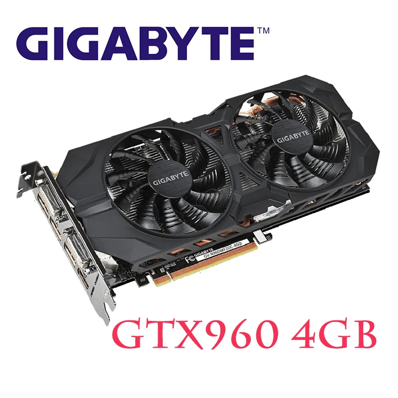 GIGABYTE GTX 960 4GB Graphics Cards 128Bit GDDR5 GPU Videocard Video Card For NVIDIA Geforce GV-N960WF2OC-4GD Hdmi Dvi Used
GIGABYTE GTX 960 4GB Graphics Cards 128Bit GDDR5 GPU Videocard Video Card For NVIDIA Geforce GV-N960WF2OC-4GD Hdmi Dvi Used