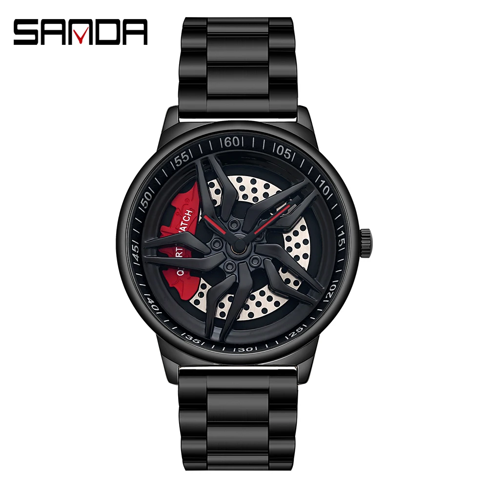 SANDA Brand Luxury Men Watch Unique Rotating Wheel Dial Quartz Sports 30M waterproofWristwatch Gift box Relógio masculino
SANDA Brand Luxury Men Watch Unique Rotating Wheel Dial Quartz Sports 30M waterproofWristwatch Gift box Relógio masculino