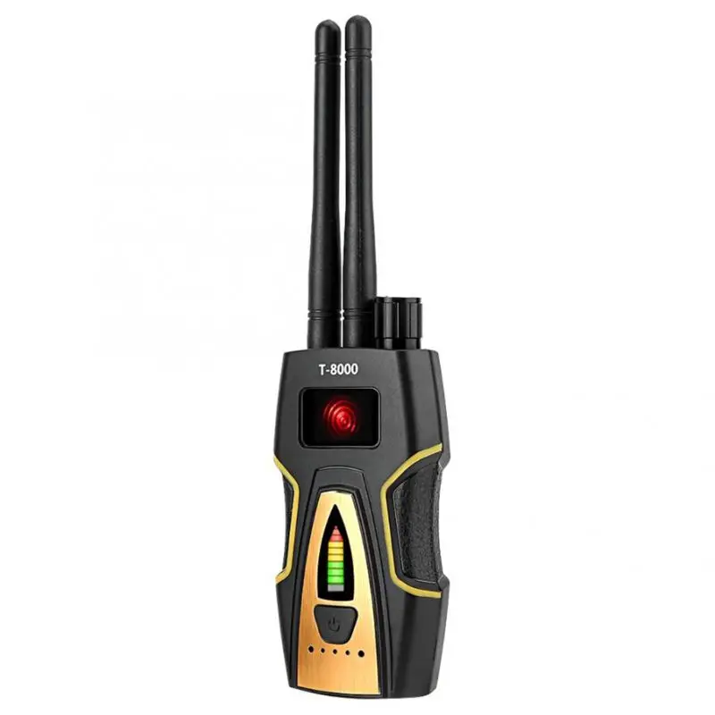 T8000 Anti-Spy Wireless RF Signal Detector GSM Camera Finder Monitor GPS Scan Detector Positioning Gadget
T8000 Anti-Spy Wireless RF Signal Detector GSM Camera Finder Monitor GPS Scan Detector Positioning Gadget
