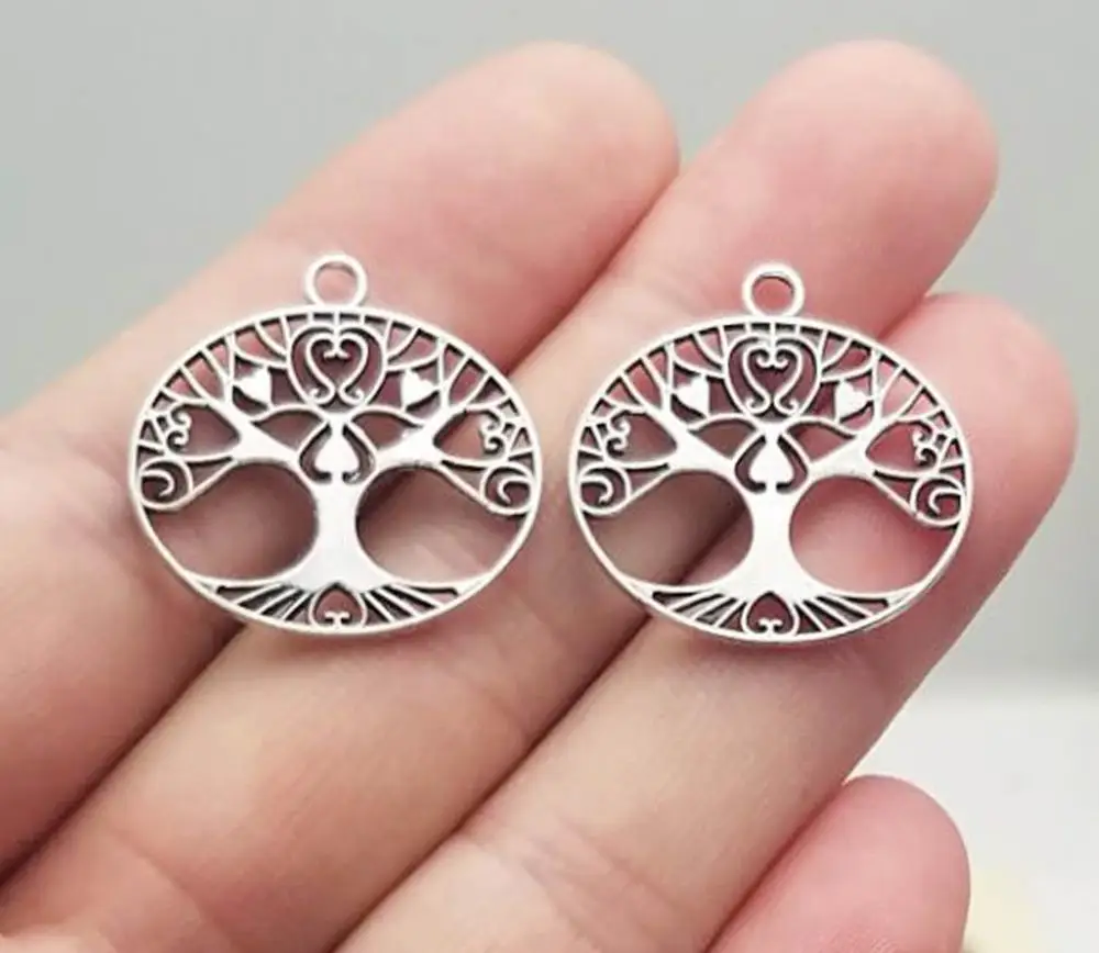 25pcs/Lot--23x24mm Antique Silver Plated Tree Of Life Charms Hollow Pendants DIY Supplies Jewelry Making Finding Accessories
25pcs/Lot--23x24mm Antique Silver Plated Tree Of Life Charms Hollow Pendants DIY Supplies Jewelry Making Finding Accessories