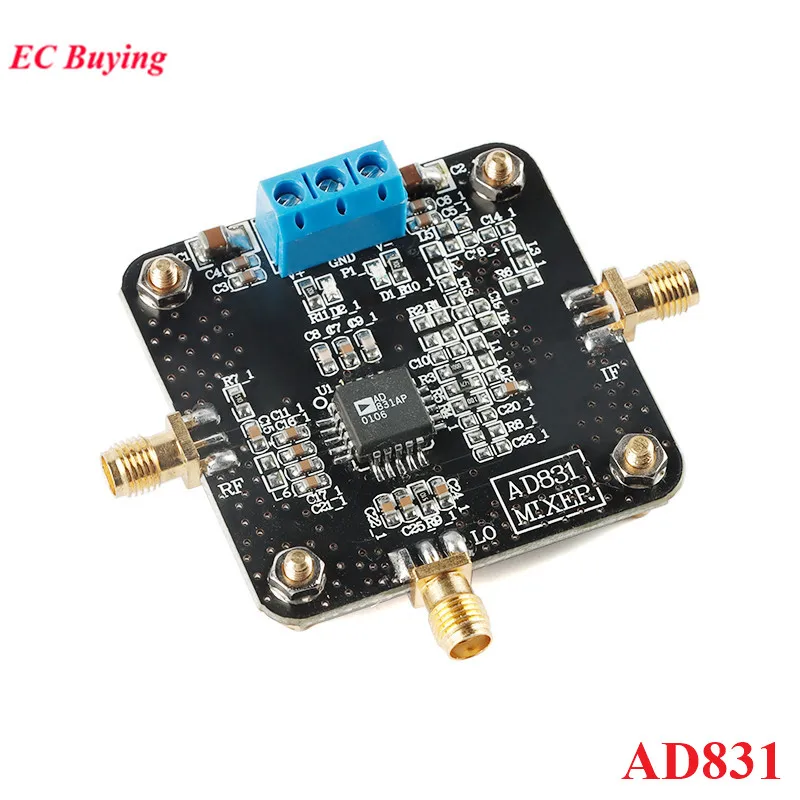 

AD831 High Frequency Mixer Module 500M Bandwidth Up and Down Mixing Frequency Converter Double Balanced Mixer Board