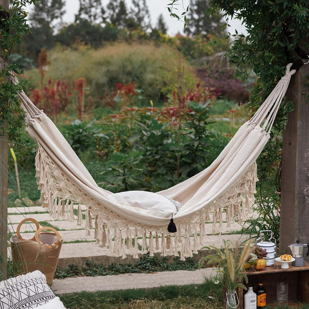 2 Person Hammock Boho Large Brazilian Macrame Fringe Double Deluxe Hammock Swing Net Chair Out/Indoor Hanging Hammock Swings
2 Person Hammock Boho Large Brazilian Macrame Fringe Double Deluxe Hammock Swing Net Chair Out/Indoor Hanging Hammock Swings