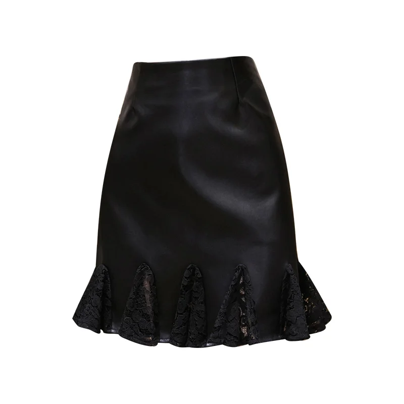 Autumn and winter 2020 new black short PU leather skirt, asymmetric Korean style, slim fit and versatile hip skirt lace
Autumn and winter 2020 new black short PU leather skirt, asymmetric Korean style, slim fit and versatile hip skirt lace