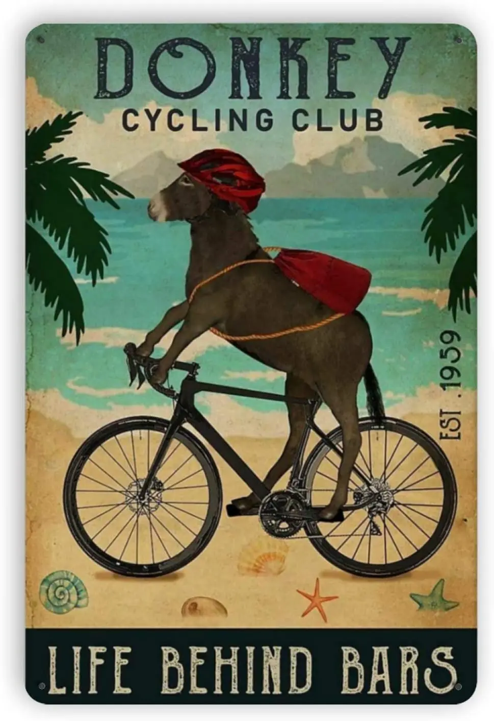 Ovonetune Donkey Cycling Life Behind Vintage Metal Tin Signs, Retro Art Tin Sign Decorations Plaque fo Bars Club Cafe Home
Ovonetune Donkey Cycling Life Behind Vintage Metal Tin Signs, Retro Art Tin Sign Decorations Plaque fo Bars Club Cafe Home