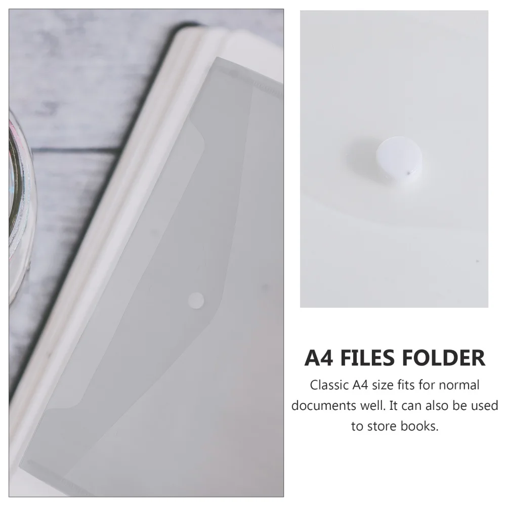 1 Bag 10pcs A4 Size Files Bags Filing Document Storage Pouches (Transparent)
1 Bag 10pcs A4 Size Files Bags Filing Document Storage Pouches (Transparent)
