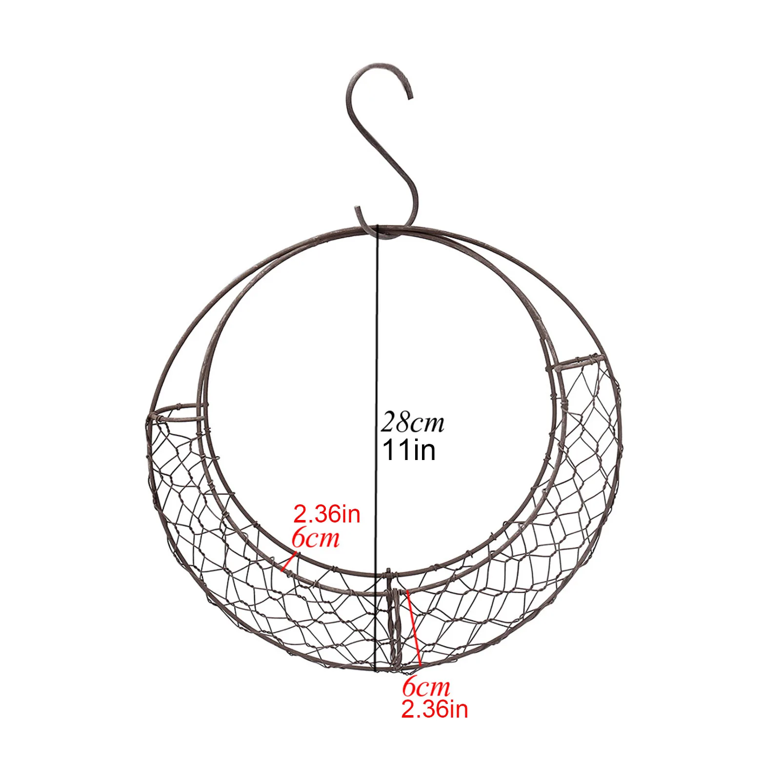 28cm Moon Shape Iron Wire Wreath Frame Metal Succulent Pot Hanging Basket Plant Flower Holder Wedding/ Home/Cafe/Party Decor
28cm Moon Shape Iron Wire Wreath Frame Metal Succulent Pot Hanging Basket Plant Flower Holder Wedding/ Home/Cafe/Party Decor