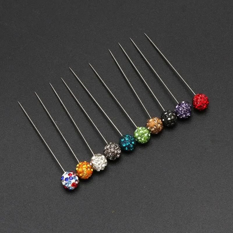 30Pcs Muslim Hijab Scarf Safety Pins Crystals Ball Brooches Straight Head Pins
30Pcs Muslim Hijab Scarf Safety Pins Crystals Ball Brooches Straight Head Pins