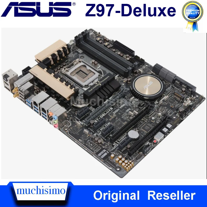 LGA 1150 Asus Z97-Deluxe материнской плате процессор Core i7/i5/i3 DDR3 Intel Z97 PCI-E 3 0 оригинальные