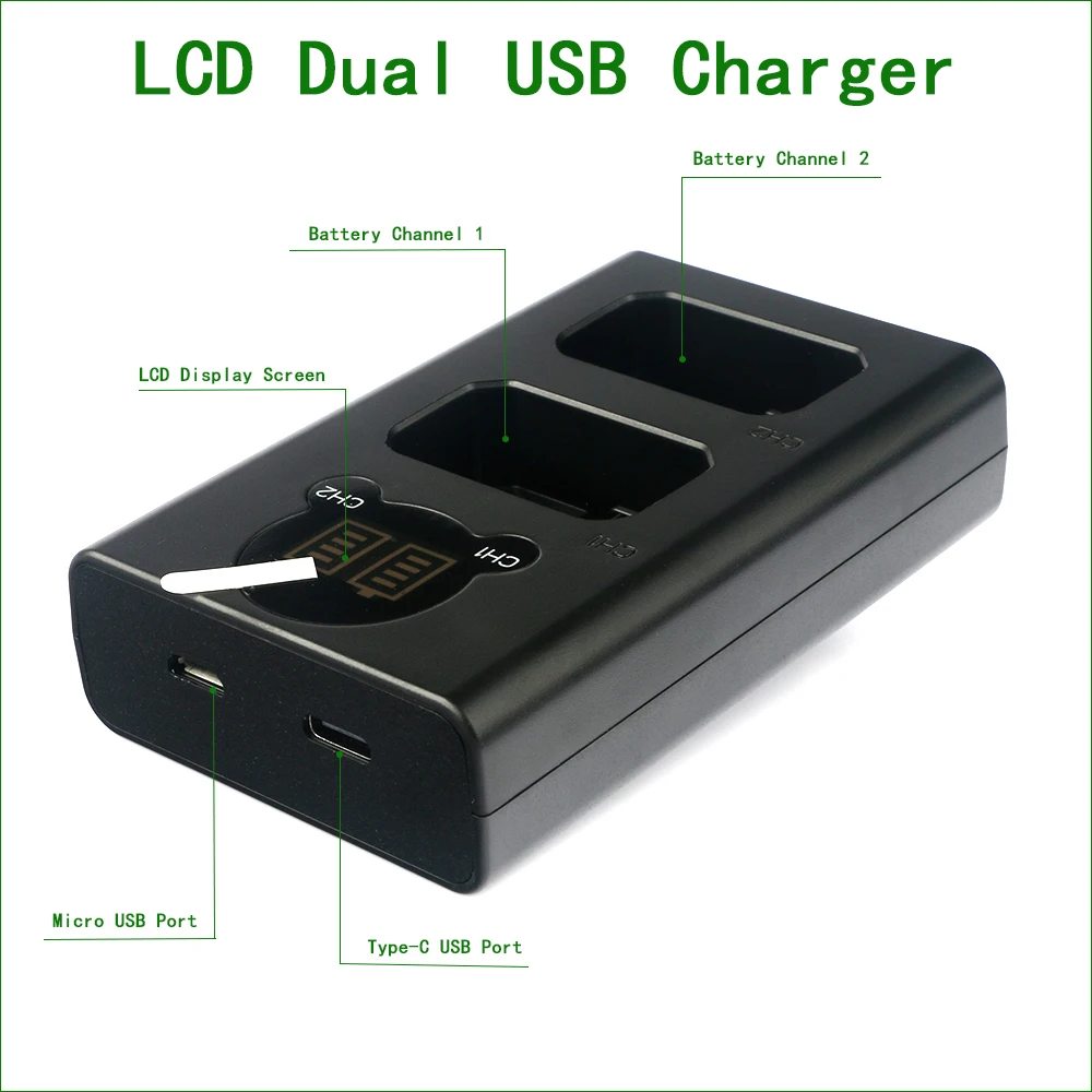 DMW-BLG10 BLE9 Батарея + Dual USB Зарядное устройство для цифрового фотоаппарата Panasonic Lumix