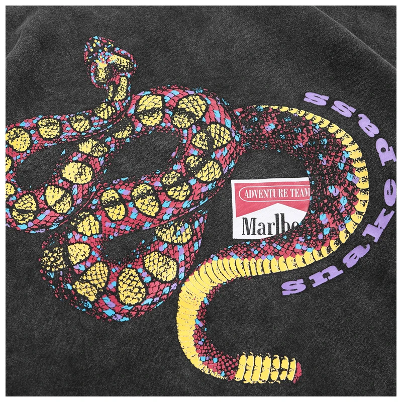 American high street punk style creative hand-painted rattlesnake printed oversize hoodie washed old loose hoodie men
American high street punk style creative hand-painted rattlesnake printed oversize hoodie washed old loose hoodie men