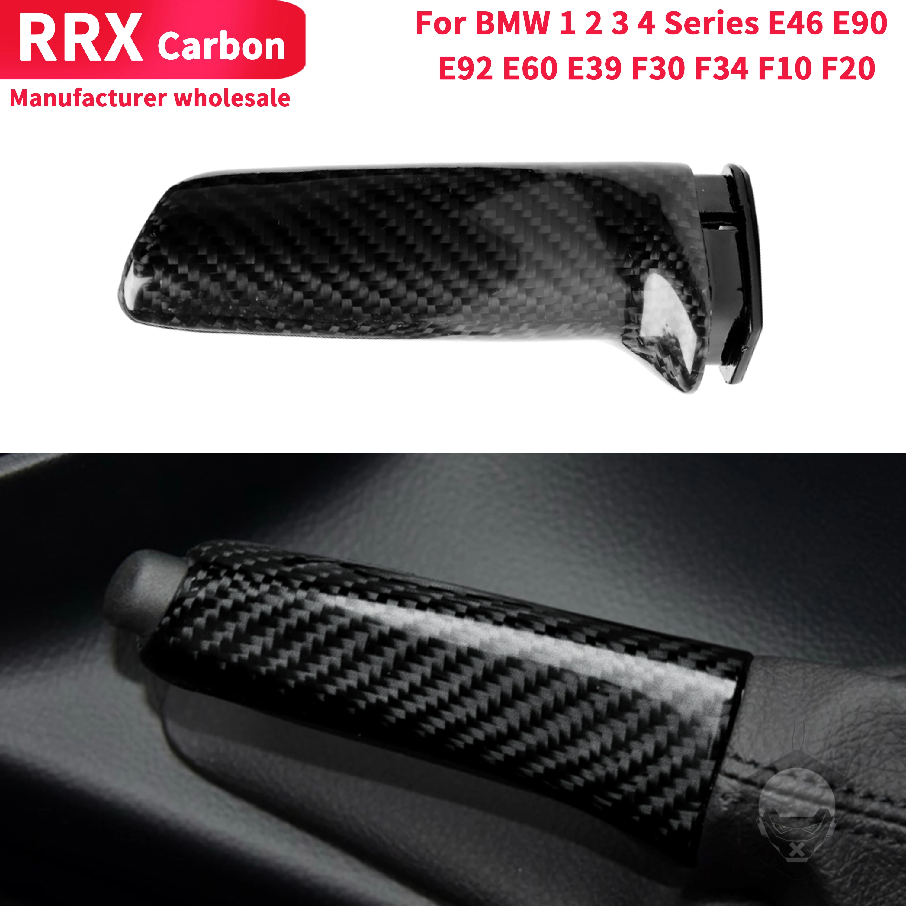 For BMW 1 2 3 4 Series E46 E90 E92 E60 E39 F30 F34 F10 F20 Handbrake Grips Cover Brake Sleeve Real Carbon Fiber Car Accessories
For BMW 1 2 3 4 Series E46 E90 E92 E60 E39 F30 F34 F10 F20 Handbrake Grips Cover Brake Sleeve Real Carbon Fiber Car Accessories
