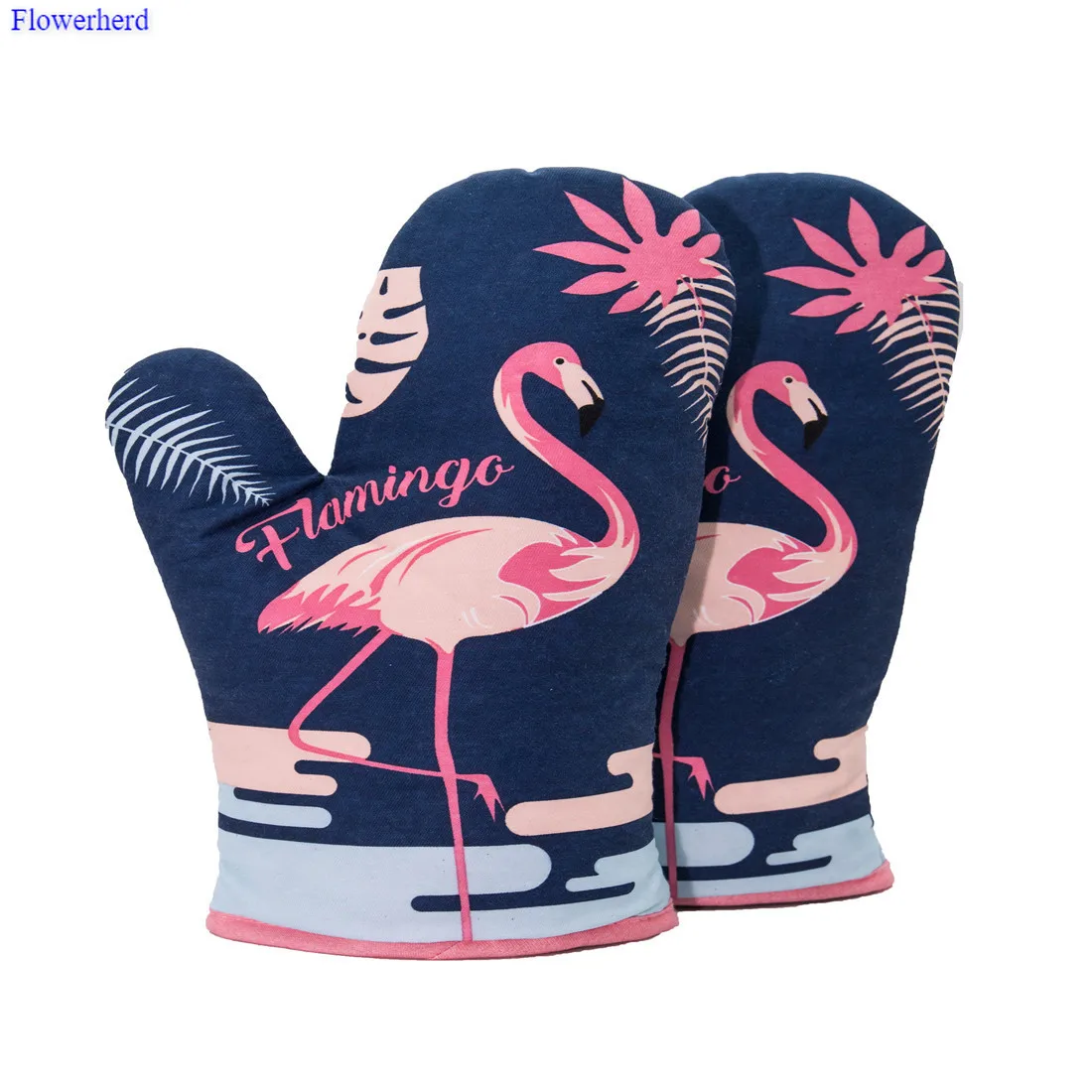 Innovative Kitchen Gloves Flamingo Pattern Polyester Heat Resistant Gloves Non Stick Anti-slip Pot Bowel Holder Clip Oven Mitts
Innovative Kitchen Gloves Flamingo Pattern Polyester Heat Resistant Gloves Non Stick Anti-slip Pot Bowel Holder Clip Oven Mitts