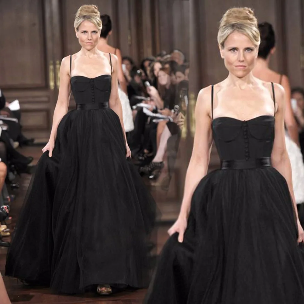 Sexy black tulle long Prom ball gown 2018 new party button Custom vestidos para festa fast shipping mother of the bride dresses
Sexy black tulle long Prom ball gown 2018 new party button Custom vestidos para festa fast shipping mother of the bride dresses