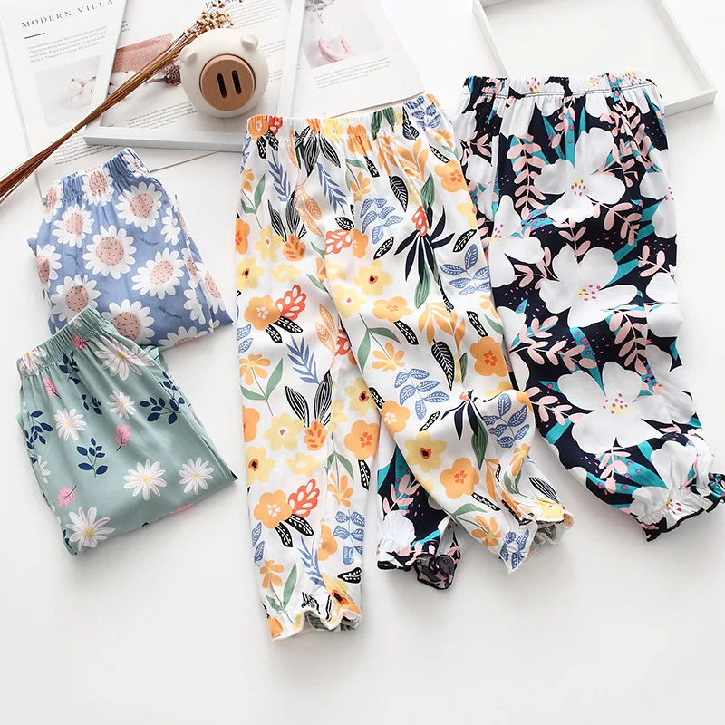 Girls Thin Cool Floral Loose Trousers Summer Cotton Casual Ankle-tied Kids Lantern Pants 90-140cm DT448
Girls Thin Cool Floral Loose Trousers Summer Cotton Casual Ankle-tied Kids Lantern Pants 90-140cm DT448
