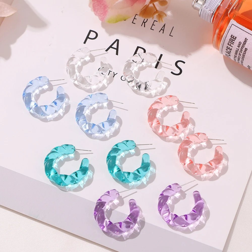 VKME Fashion Bohemia Round Big Hoop Earrings For Women Colorful Minimalist Women's Earring 2021 Trend Party Jewelry
VKME Fashion Bohemia Round Big Hoop Earrings For Women Colorful Minimalist Women's Earring 2021 Trend Party Jewelry